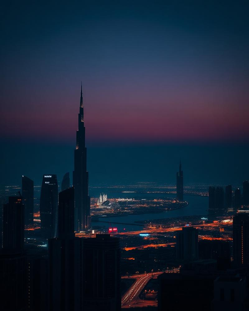 City skyline at dusk representing Alnahdi Global's international reach